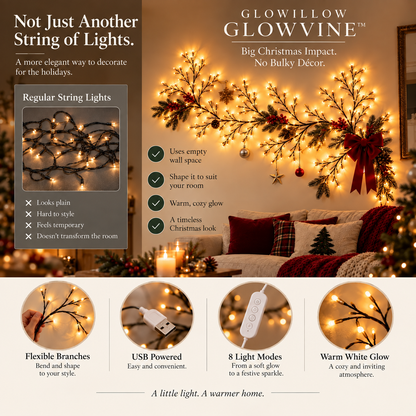 GloWillow™ Christmas Wall Lights